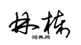 朱錫榮林棟草書個性簽名怎么寫