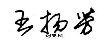 朱錫榮王揚芳草書個性簽名怎么寫