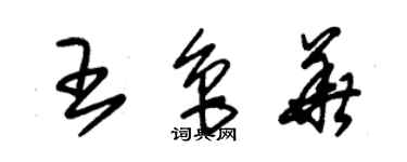 朱錫榮王魯華草書個性簽名怎么寫