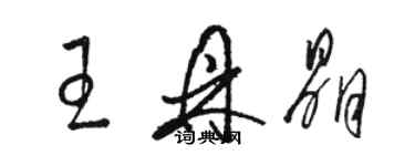 駱恆光王鼎晶草書個性簽名怎么寫