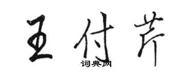 駱恆光王付芹行書個性簽名怎么寫