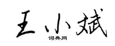 王正良王小斌行書個性簽名怎么寫