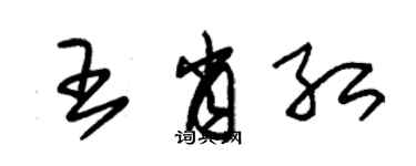 朱錫榮王肖紅草書個性簽名怎么寫