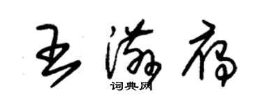 朱錫榮王滋雁草書個性簽名怎么寫