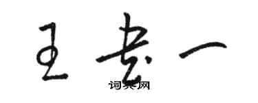 駱恆光王書一草書個性簽名怎么寫