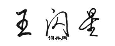 駱恆光王閃星行書個性簽名怎么寫