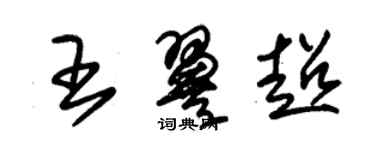 朱錫榮王翼超草書個性簽名怎么寫