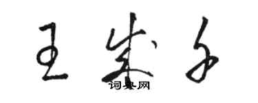 駱恆光王成千草書個性簽名怎么寫