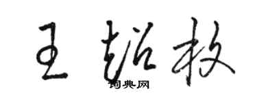 駱恆光王超枚草書個性簽名怎么寫
