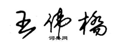 朱錫榮王偉橋草書個性簽名怎么寫