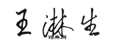 駱恆光王淋生行書個性簽名怎么寫