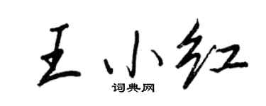 王正良王小紅行書個性簽名怎么寫