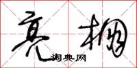 王冬齡亮棚草書怎么寫