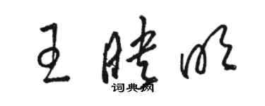 駱恆光王映明草書個性簽名怎么寫