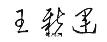 駱恆光王新運草書個性簽名怎么寫