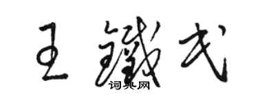 駱恆光王鐵民草書個性簽名怎么寫