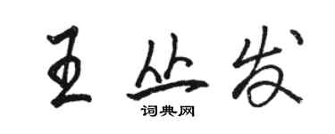 駱恆光王叢發行書個性簽名怎么寫