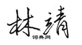 駱恆光林靖行書個性簽名怎么寫