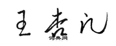 駱恆光王杏凡草書個性簽名怎么寫