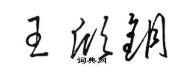 駱恆光王欣鑰草書個性簽名怎么寫