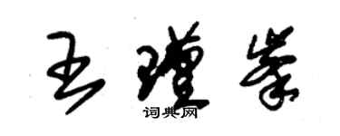 朱錫榮王瑾峰草書個性簽名怎么寫