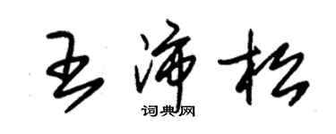 朱錫榮王沛松草書個性簽名怎么寫