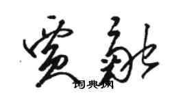 駱恆光賈融草書個性簽名怎么寫