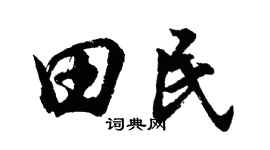 胡問遂田民行書個性簽名怎么寫