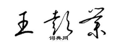 梁錦英王彭業草書個性簽名怎么寫