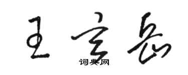 駱恆光王玄岳草書個性簽名怎么寫