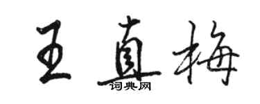 駱恆光王直梅行書個性簽名怎么寫