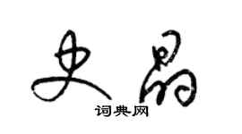 梁錦英史晶草書個性簽名怎么寫