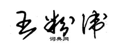 朱錫榮王粉衛草書個性簽名怎么寫