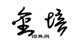 朱錫榮金培草書個性簽名怎么寫