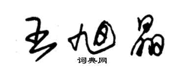 朱錫榮王旭晶草書個性簽名怎么寫