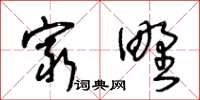 王冬齡窮野草書怎么寫