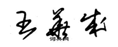 朱錫榮王華成草書個性簽名怎么寫