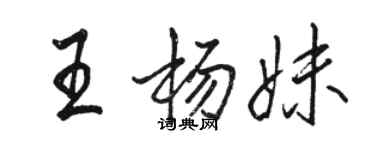 駱恆光王楊妹行書個性簽名怎么寫