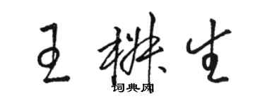 駱恆光王椒生草書個性簽名怎么寫