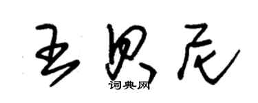 朱錫榮王貝尼草書個性簽名怎么寫