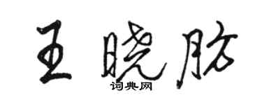 駱恆光王曉肪行書個性簽名怎么寫