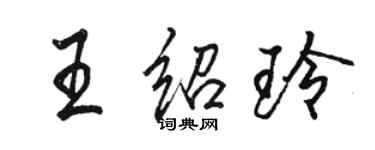 駱恆光王紹玲行書個性簽名怎么寫