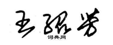 朱錫榮王紹芳草書個性簽名怎么寫