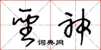 王冬齡聖神草書怎么寫