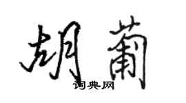 駱恆光胡葡行書個性簽名怎么寫