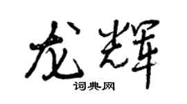 曾慶福龍輝行書個性簽名怎么寫