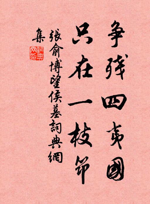 雲深平釣石，劃蔓亞樵扉 詩詞名句