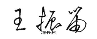 駱恆光王振笛草書個性簽名怎么寫