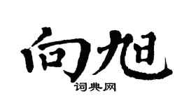 翁闓運向旭楷書個性簽名怎么寫