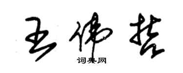 朱錫榮王偉哲草書個性簽名怎么寫